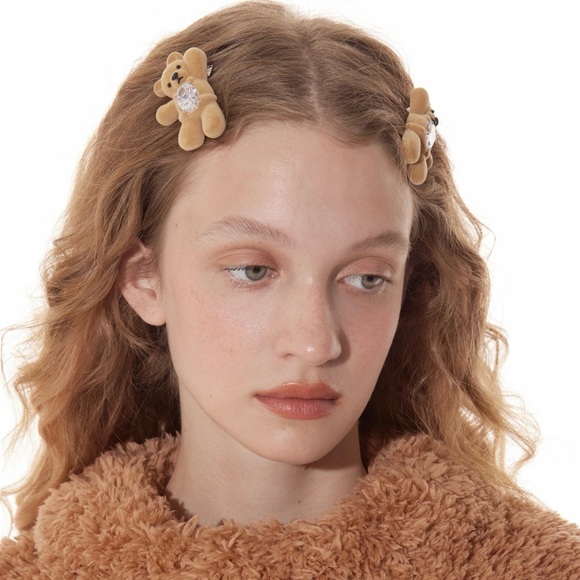 GREETING BEAR GEMSTONE HAIR CLIP - Picture 4 of 9